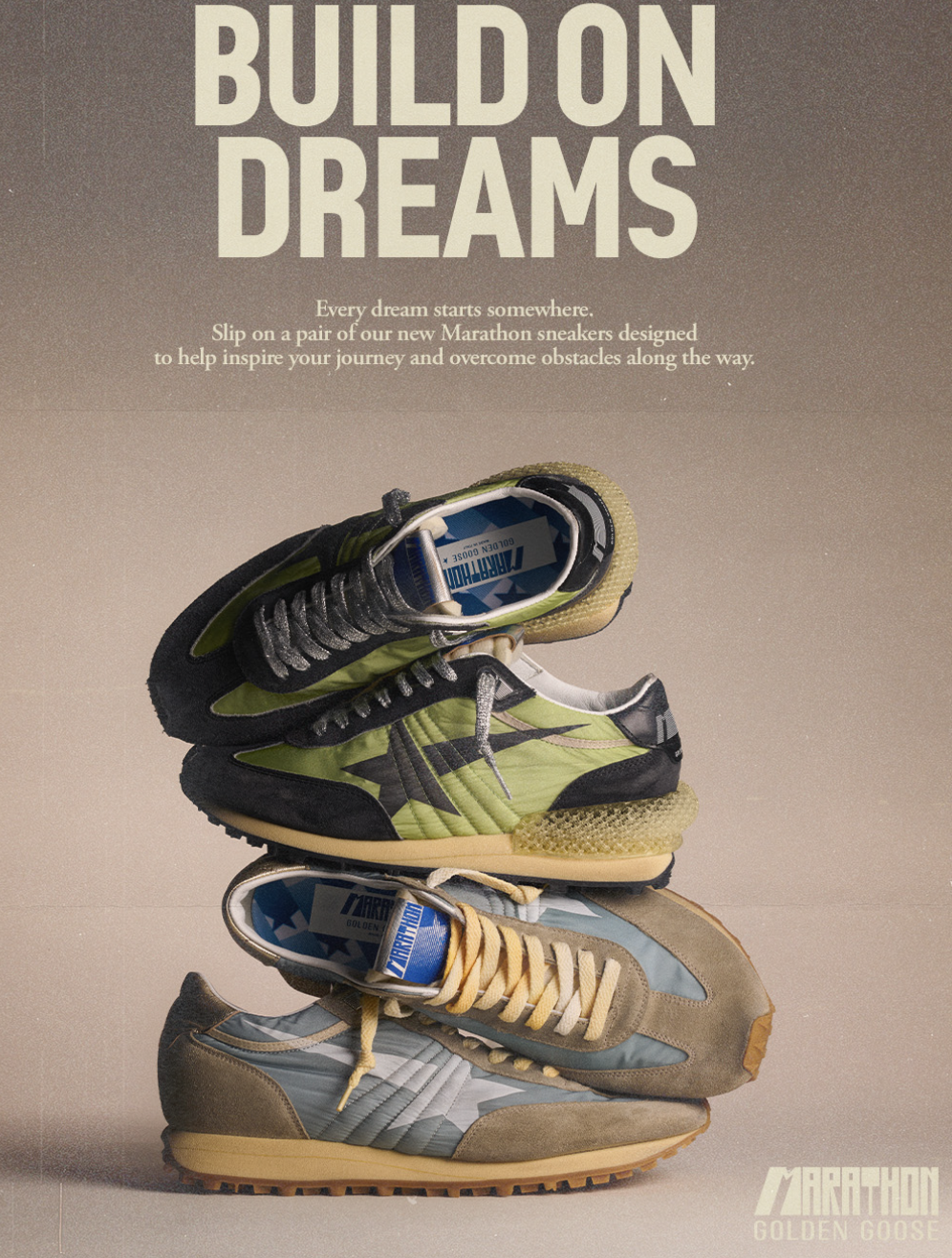 Golden Goose sneakers — campaign still